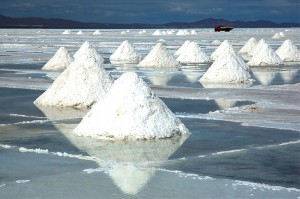 Солончак Уюни после сезона дождей