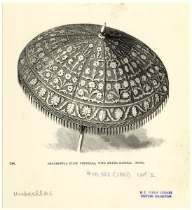 старинный индийский зонт